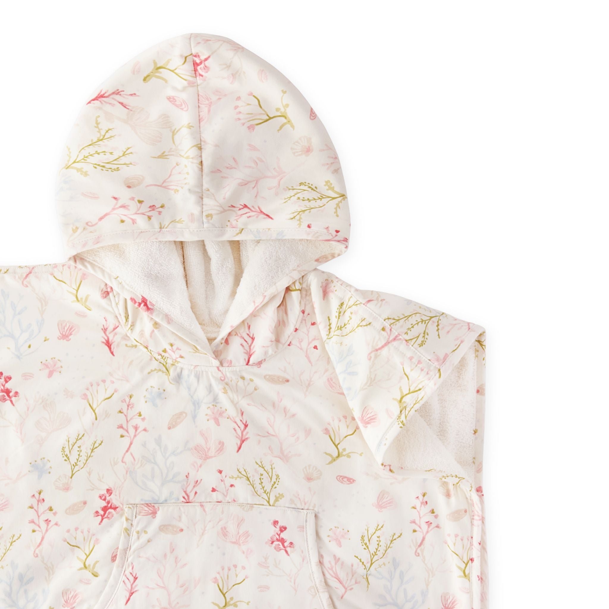 Hooded Poncho Towel - Sea Bloom