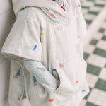 Hooded Poncho Towel - Set Sail