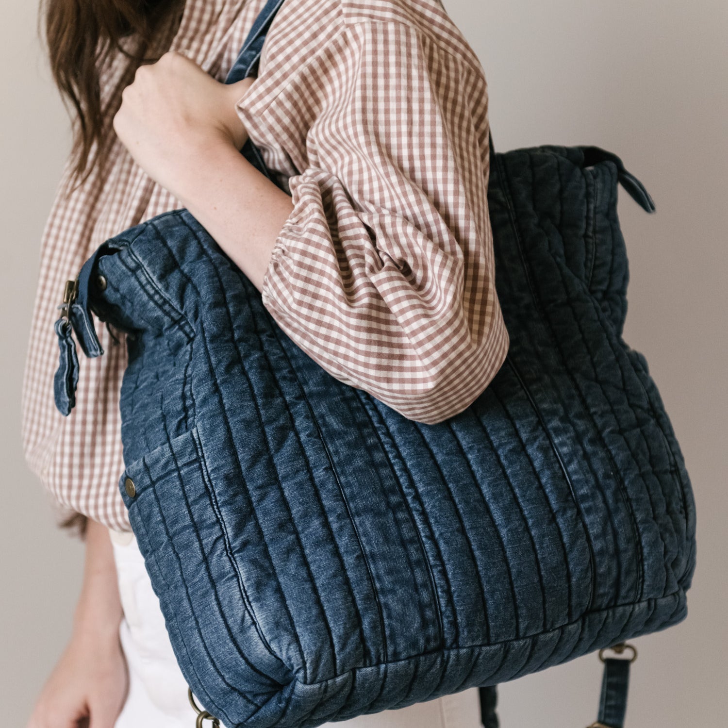 Pehr-Convertible Denim Diaper Bag-Vintage Wash-6