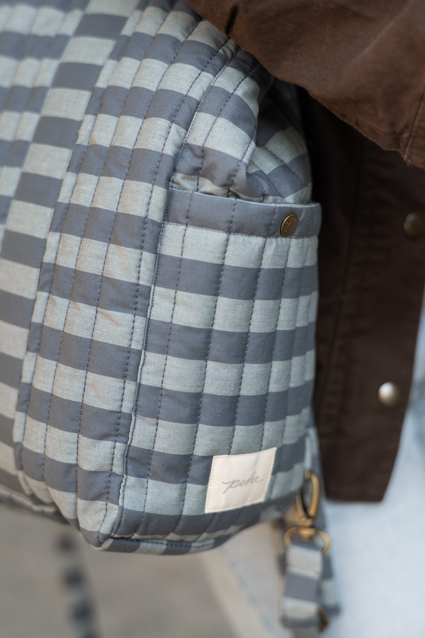 Pehr-Convertible Diaper Bag-Indigo Stripe-6