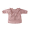 Water Repellent Ruffle Baby Smock - Thistle Stripe