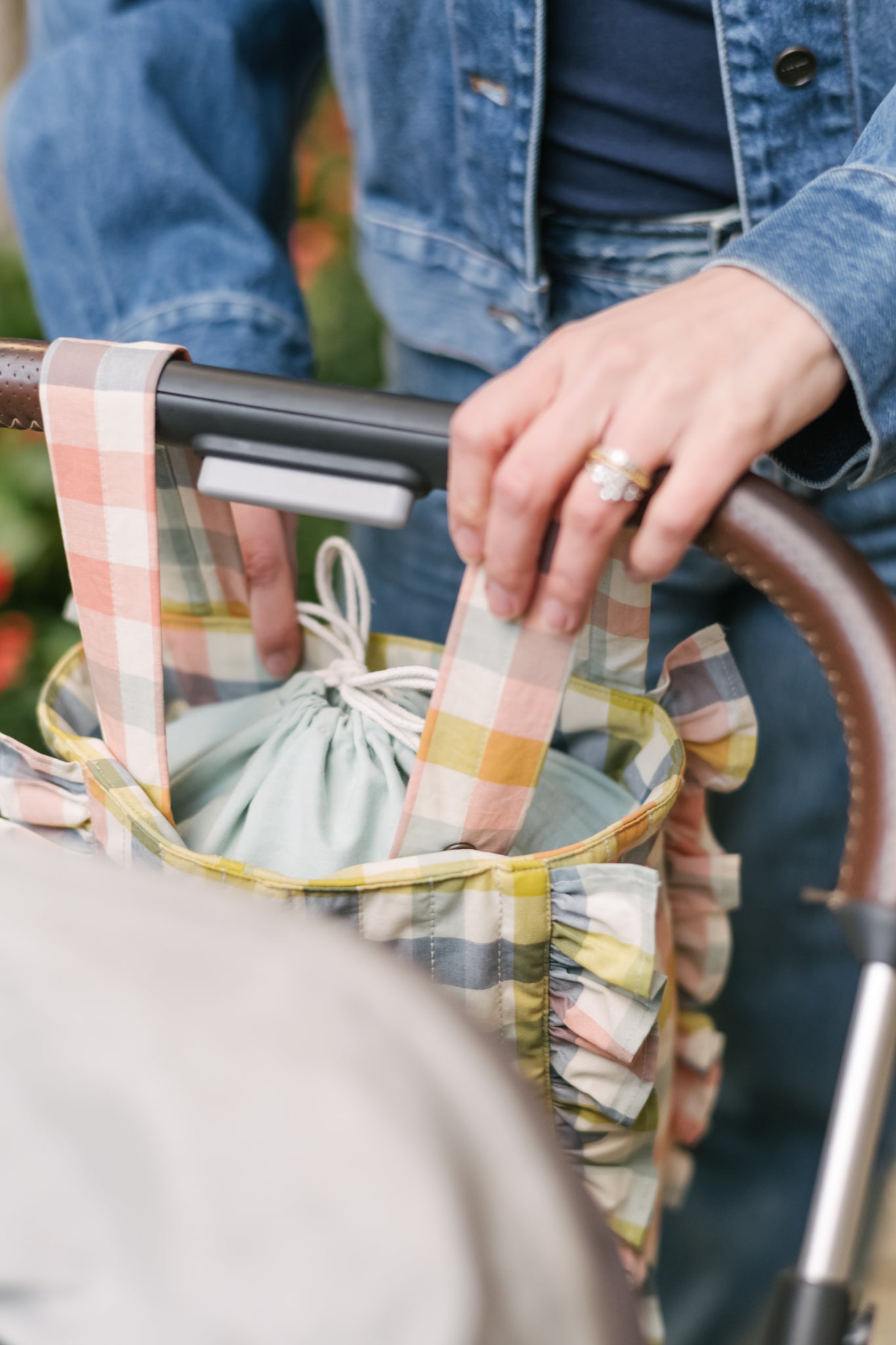 Pehr-Bucket Stroller Organizer Set-Picnic-5