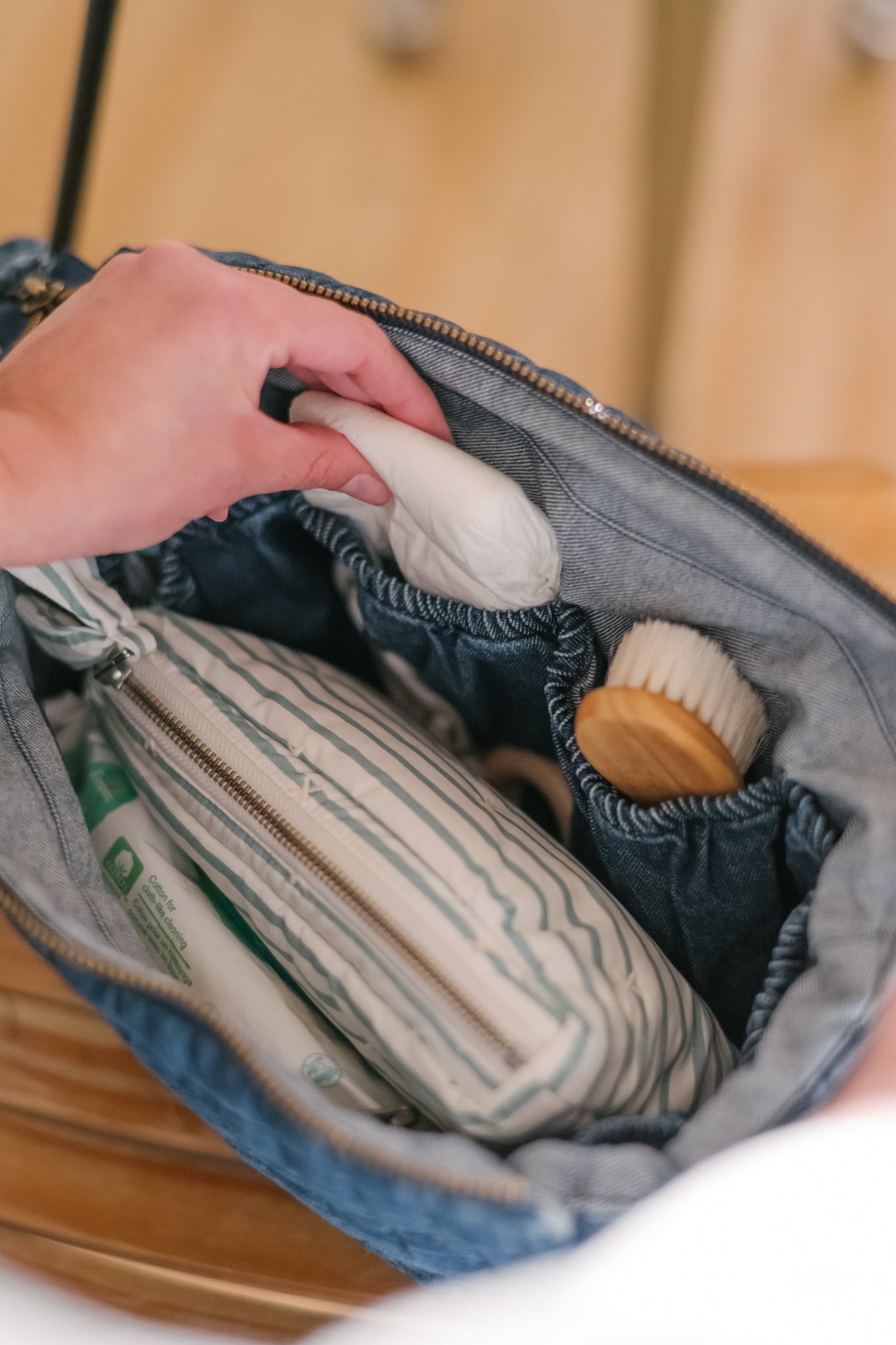 Pehr-Denim Stroller Bag-Vintage Wash-11