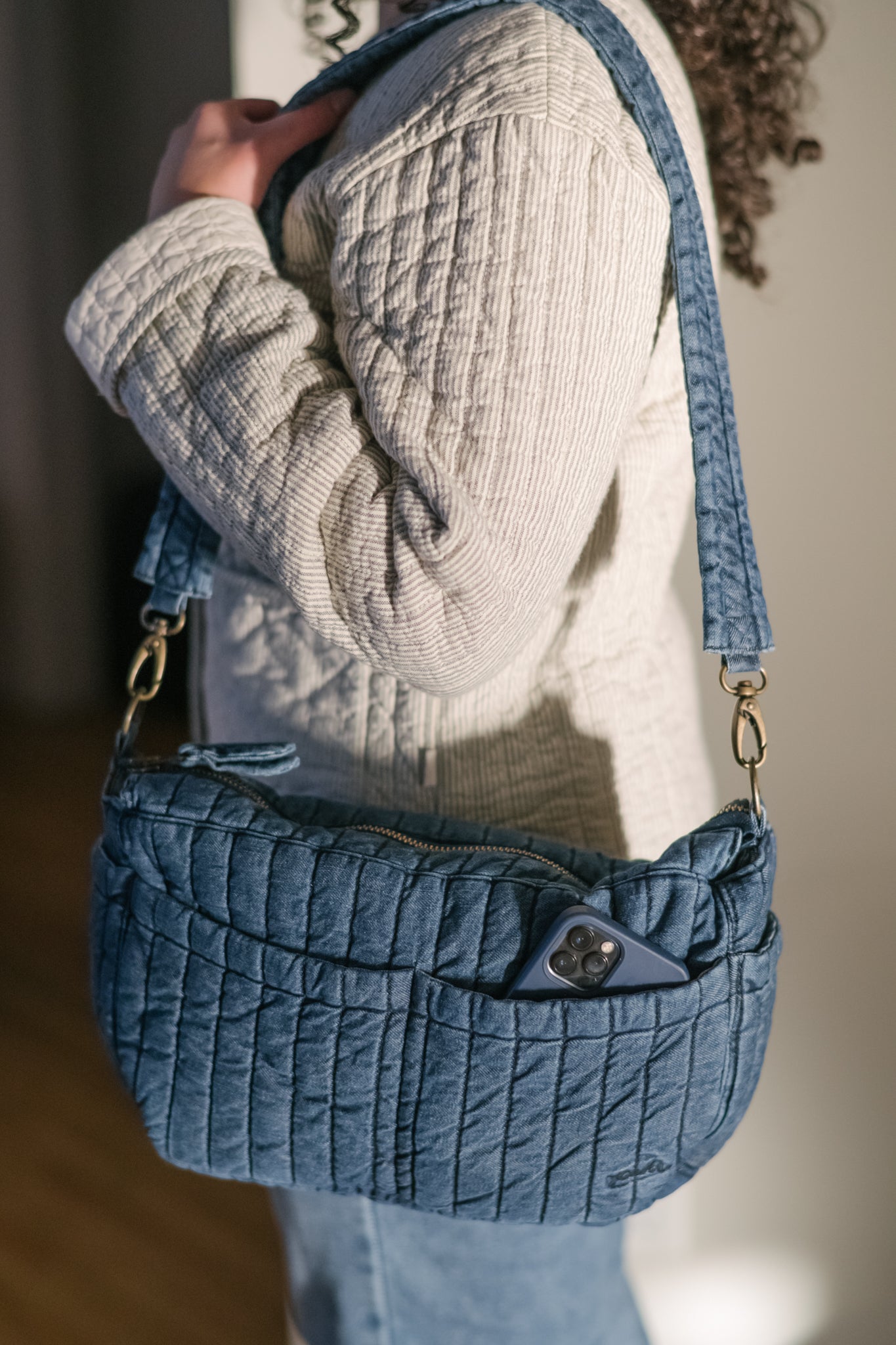 Pehr-Denim Stroller Bag-Vintage Wash-4