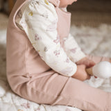 Pehr-French Terry Overalls- Soft Peony-3