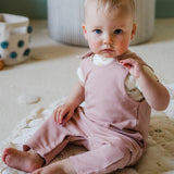 Pehr-French Terry Overalls- Soft Peony-4