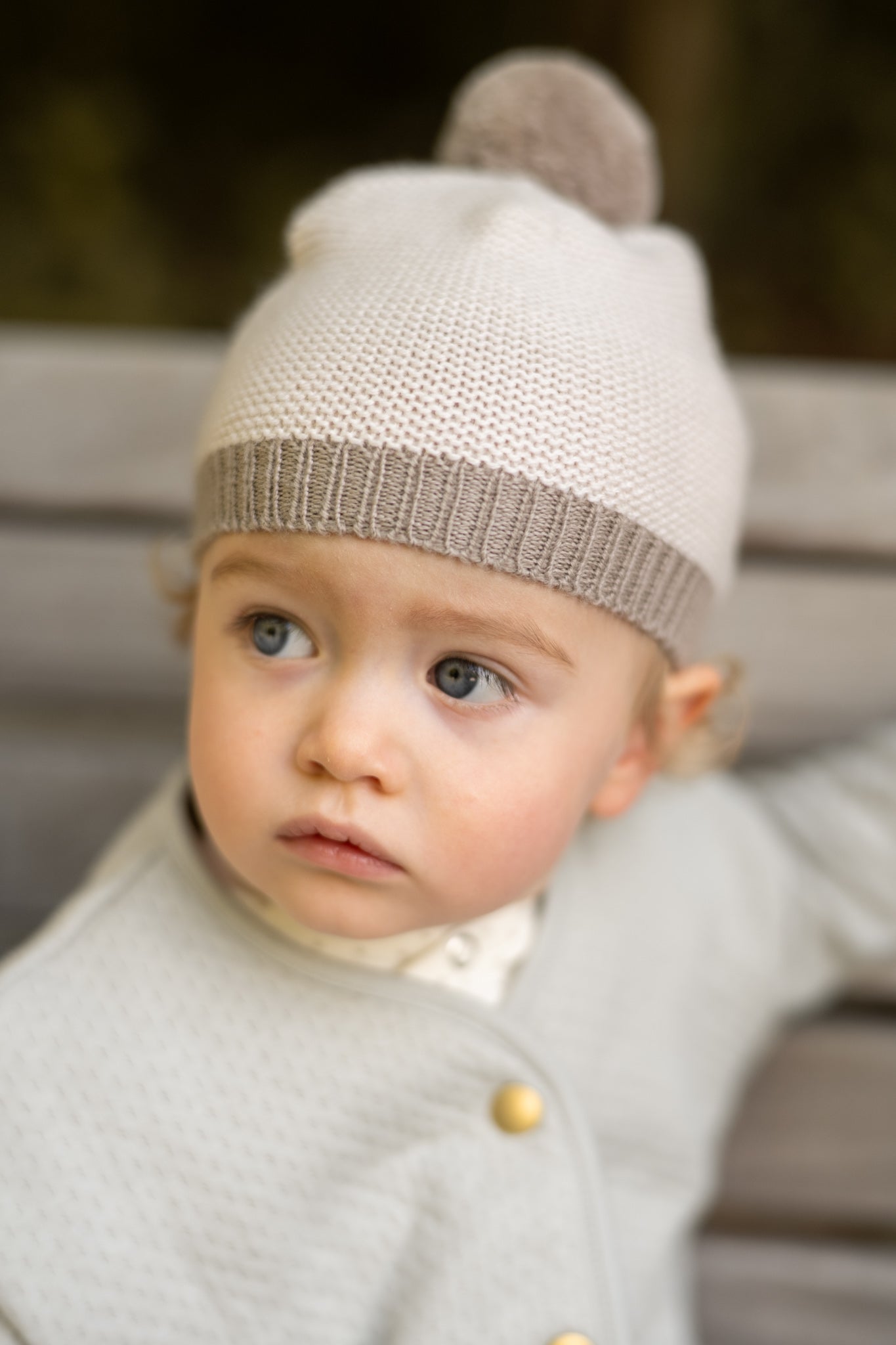 Pehr-Toddler Wool Knit Hat-Natural - Portobello-5