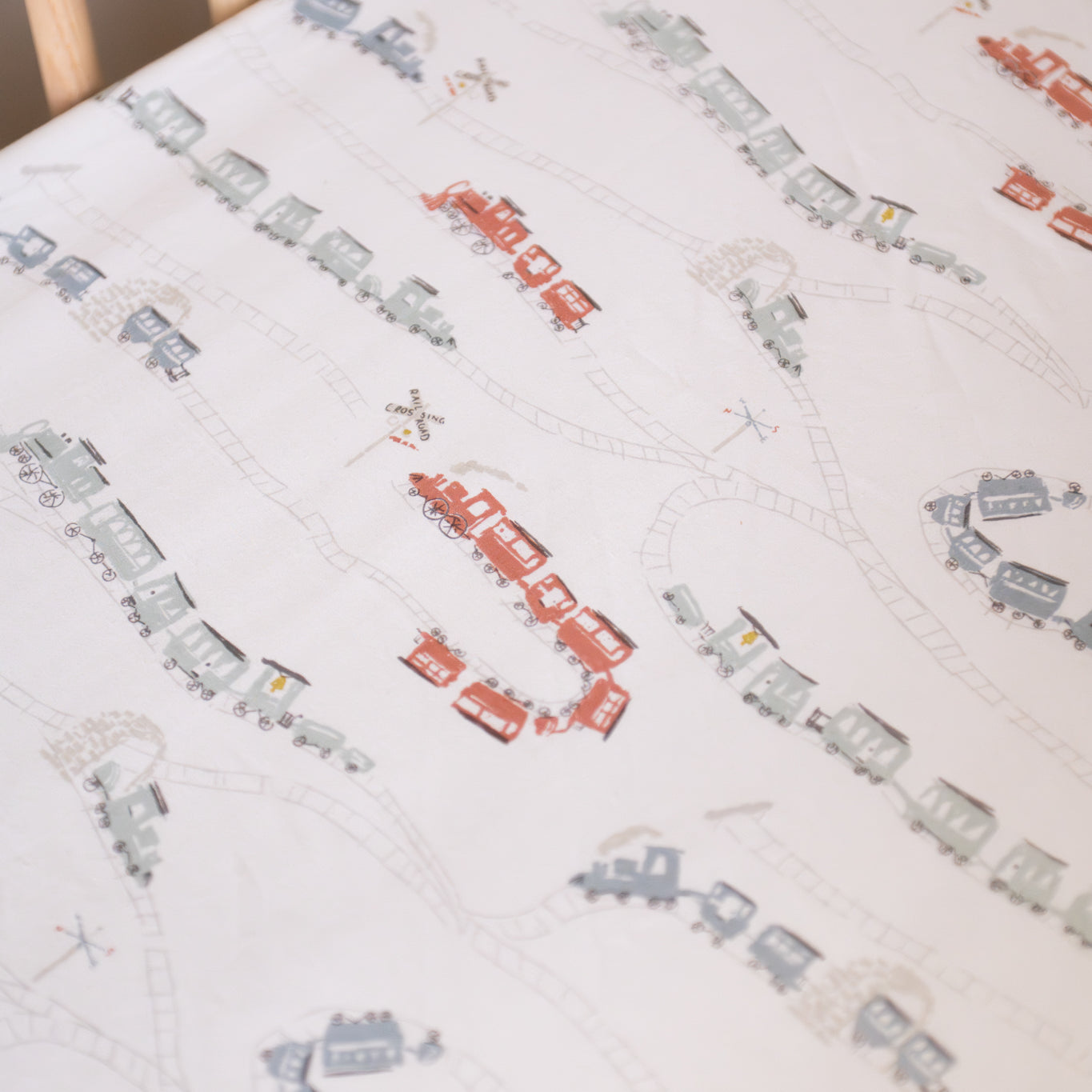 Pehr-Crib Sheet - Locomotive-4