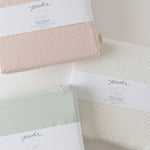Pehr-Pin Dot Crib Sheet- Pin Dot Peony-6