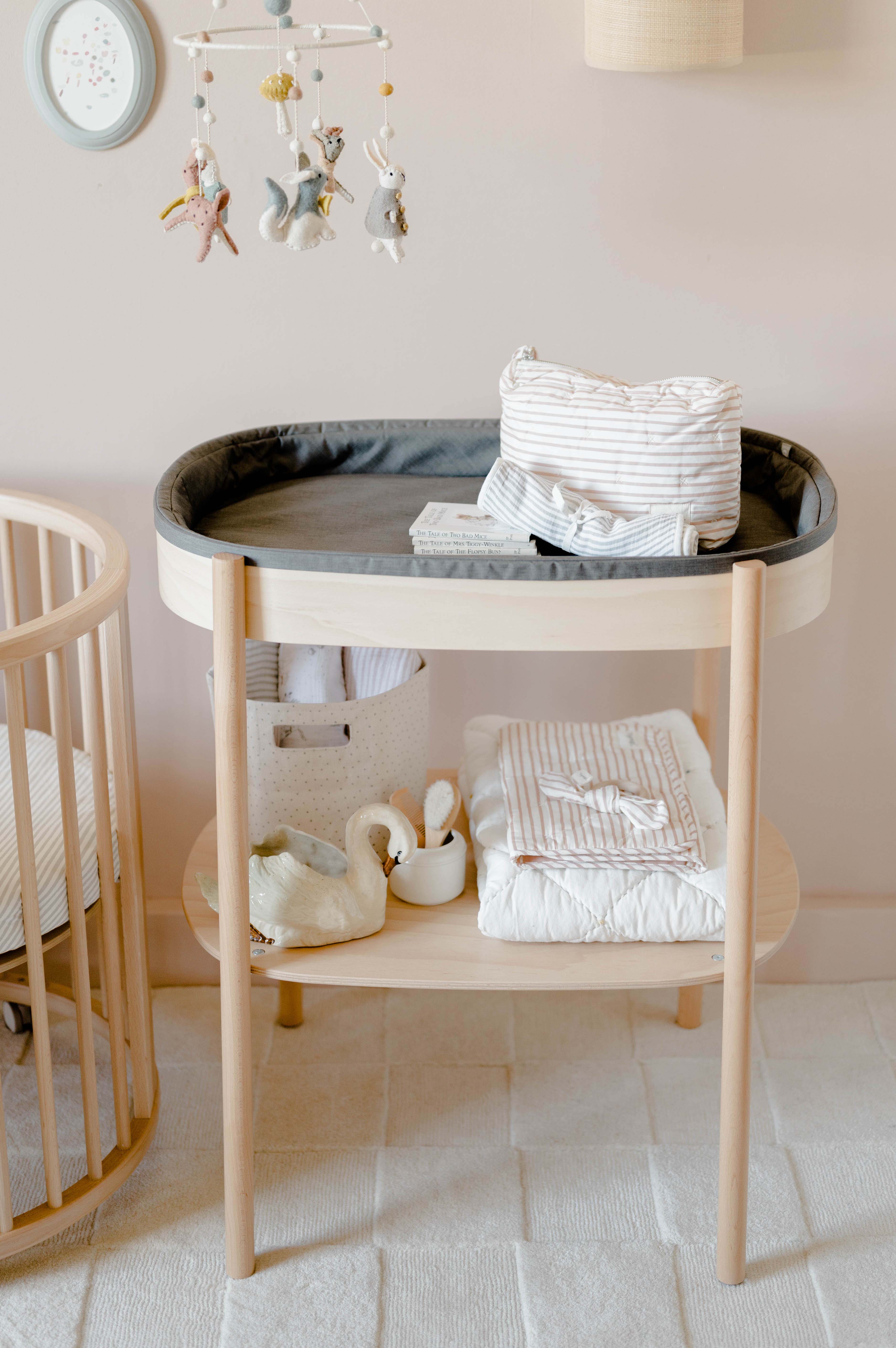 Pehr-Striped On the Go Portable Changing Pad-Stripes Away Rose Pink-4