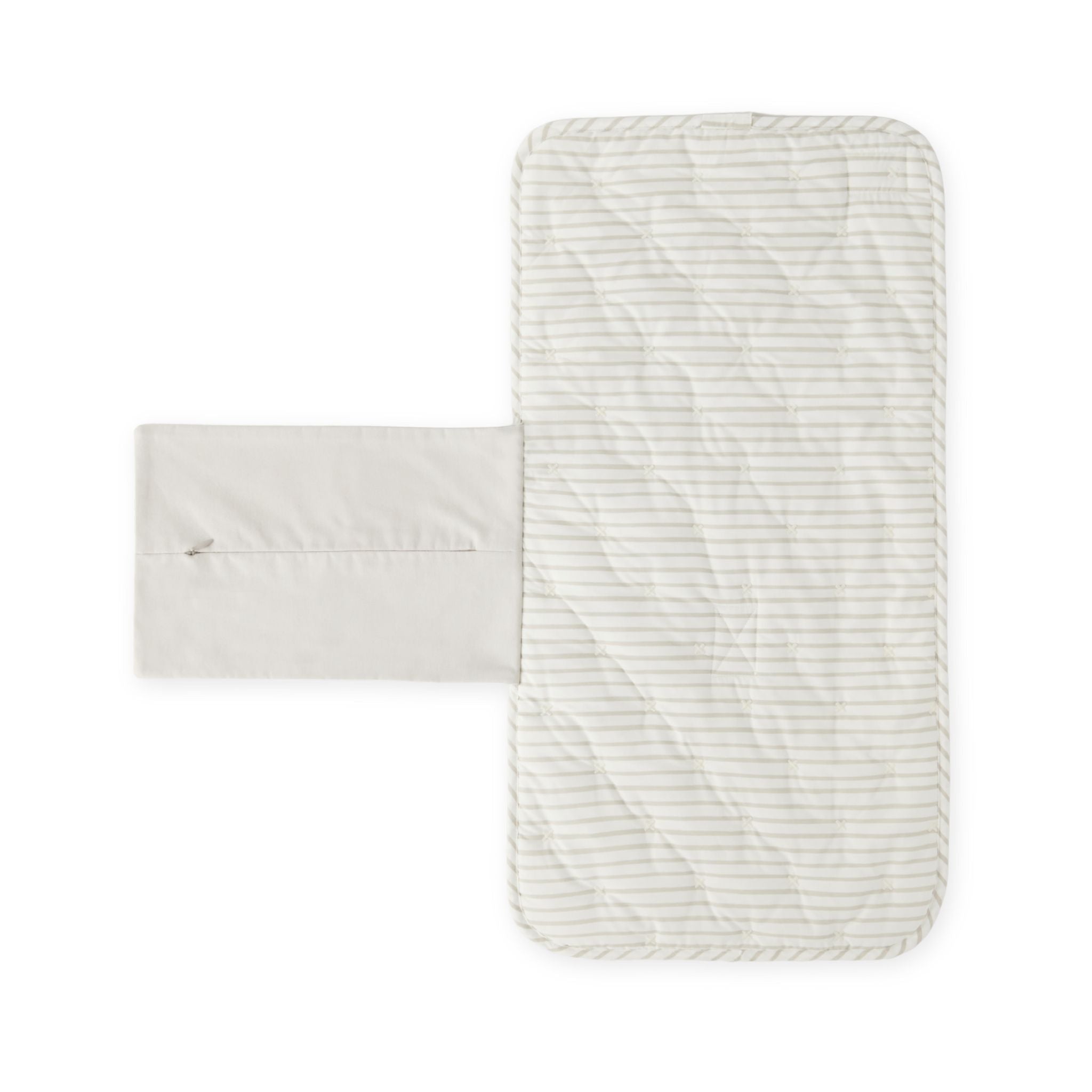 Pehr-Striped On the Go Portable Changing Pad-Stripes Away Pebble Grey-2