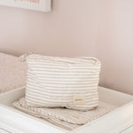 Pehr-On The Go Pouch-Stripes Away Pebble Grey-3