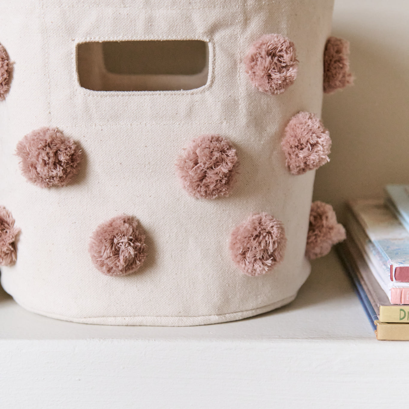 Pom Pom Basket - Mini - Rose Pink