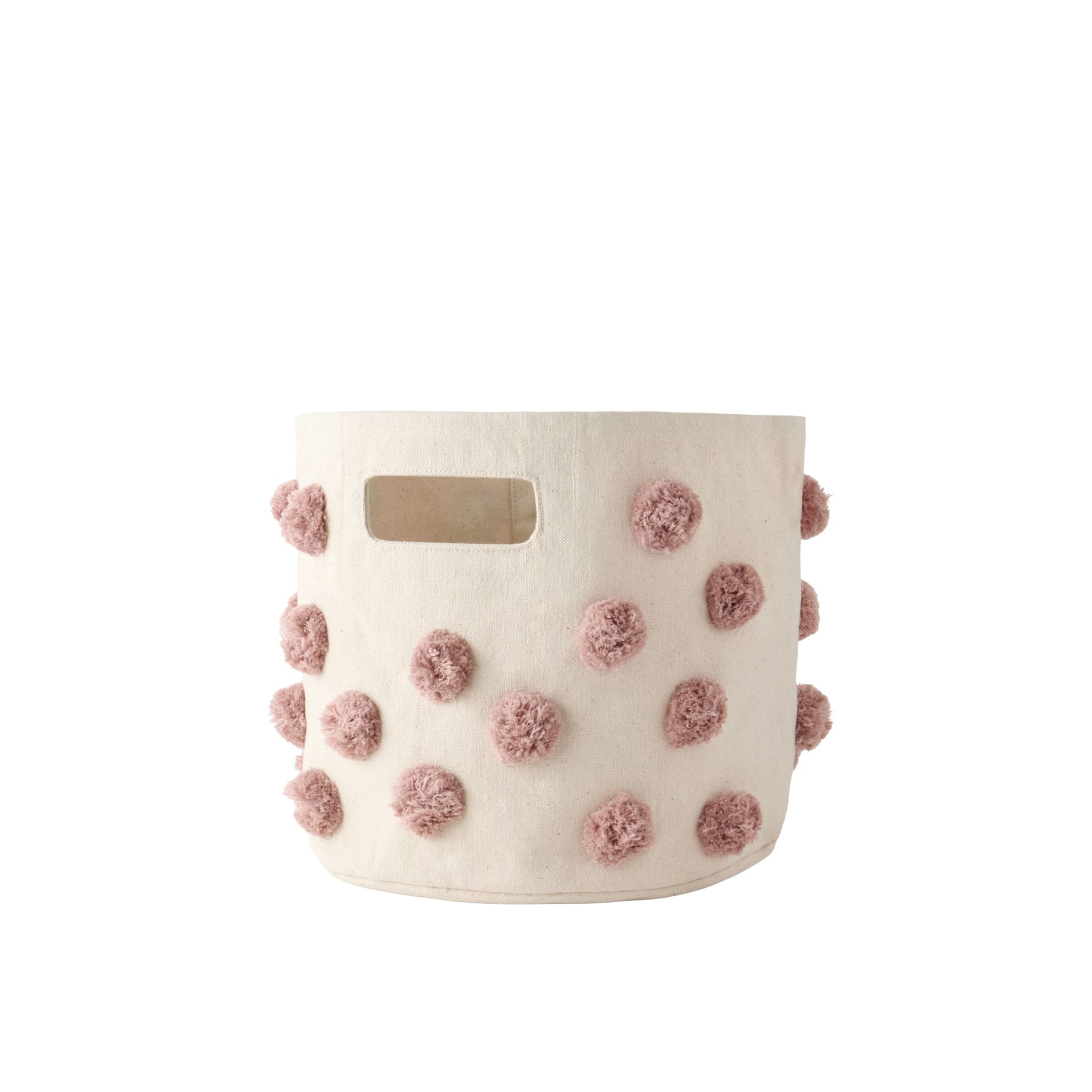 Pom Pom Basket - Pint - Rose Pink