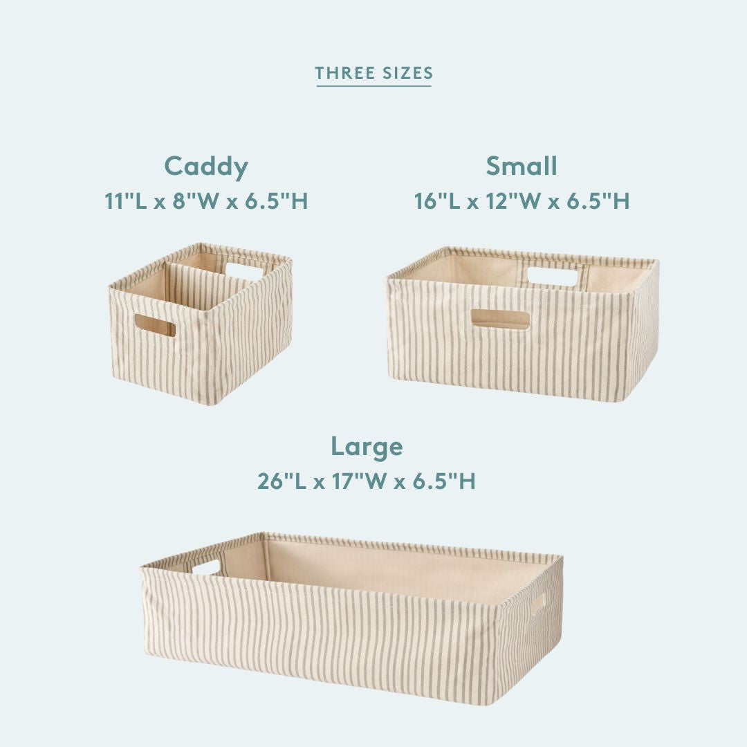 Pehr - Printed Hideaway Caddy - Stripes Away Petal -5