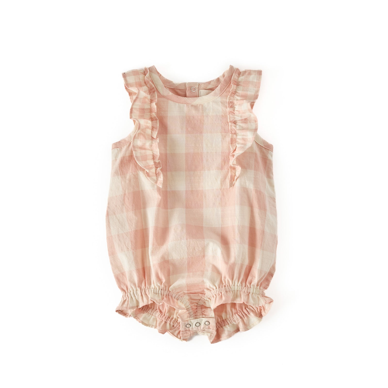 Checkmate Flutter One-Piece One-Piece Pehr Canada Checkmate Shell Pink 0 - 3 mos. 