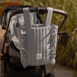 Pehr-Bucket Stroller Organizer Set-Gingham Indigo-3