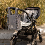 Pehr-Bucket Stroller Organizer Set-Gingham Indigo-2