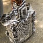 Pehr-Bucket Stroller Organizer Set-Gingham Indigo-4