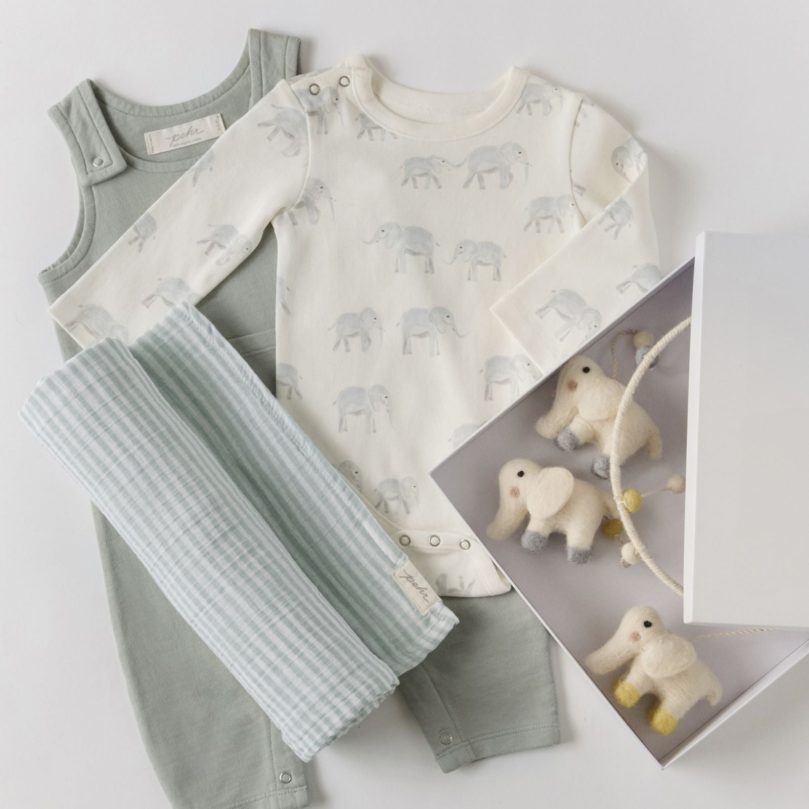 Pehr-Shoulder Snap One Piece-Follow Me Elephant-4