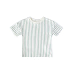 Pehr-Dropped Shoulder Short Sleeve T-Shirt-Stripes Away Sea-1