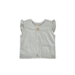 Pehr-French Terry Ruffle Vest-Soft Sea-1