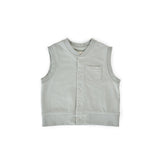 Pehr-French Terry Patch Pocket Vest-Soft Sea-1