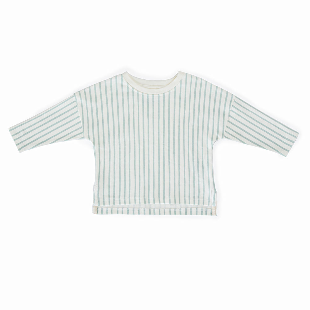 Dropped Shoulder Long Sleeve Top Pehr Canada Stripes Away Sea 18 - 24 mos. 
