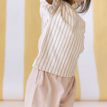 Pehr-Dropped Shoulder Short Sleeve T-Shirt-Stripes Away Peony-2