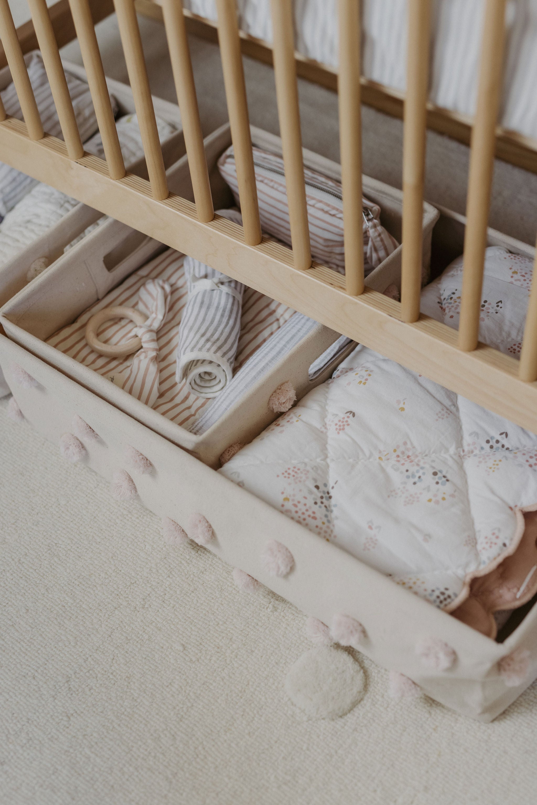 Under crib storage basket sale