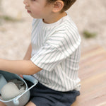 Pehr-Dropped Shoulder Short Sleeve T-Shirt-Stripes Away Sea-2