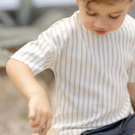Pehr-Dropped Shoulder Short Sleeve T-Shirt-Stripes Away Sea-4