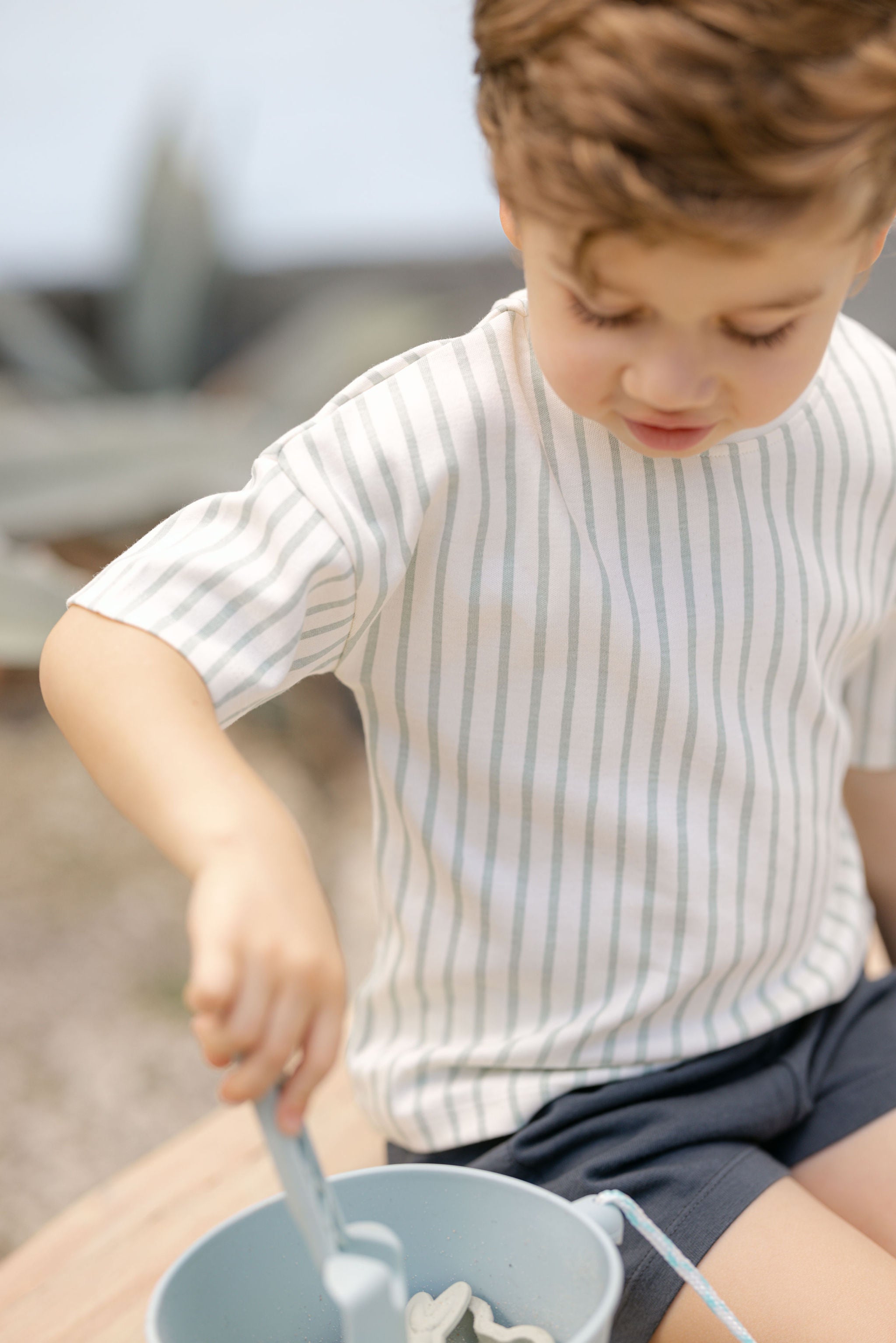 Pehr-Dropped Shoulder Short Sleeve T-Shirt-Stripes Away Sea-4