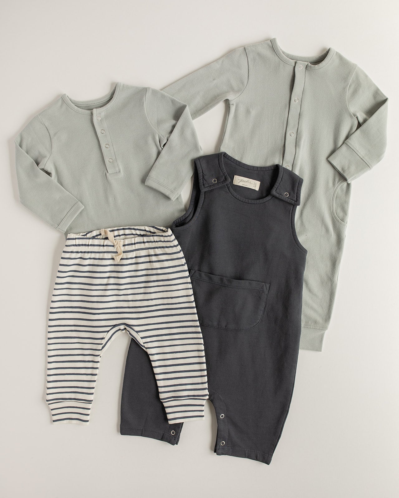 Pehr-French Terry Overalls-Soft Sea-8