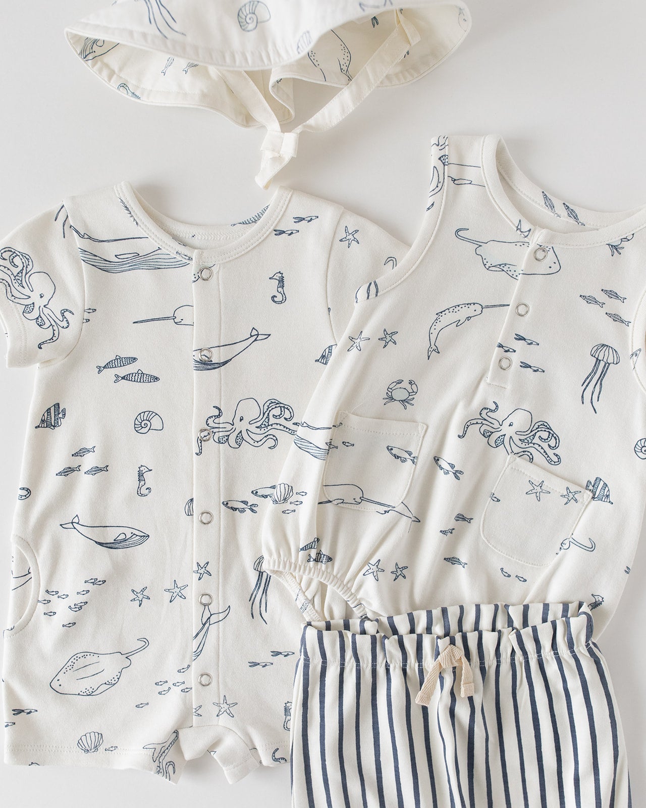 Short Sleeve Romper Romper Pehr   