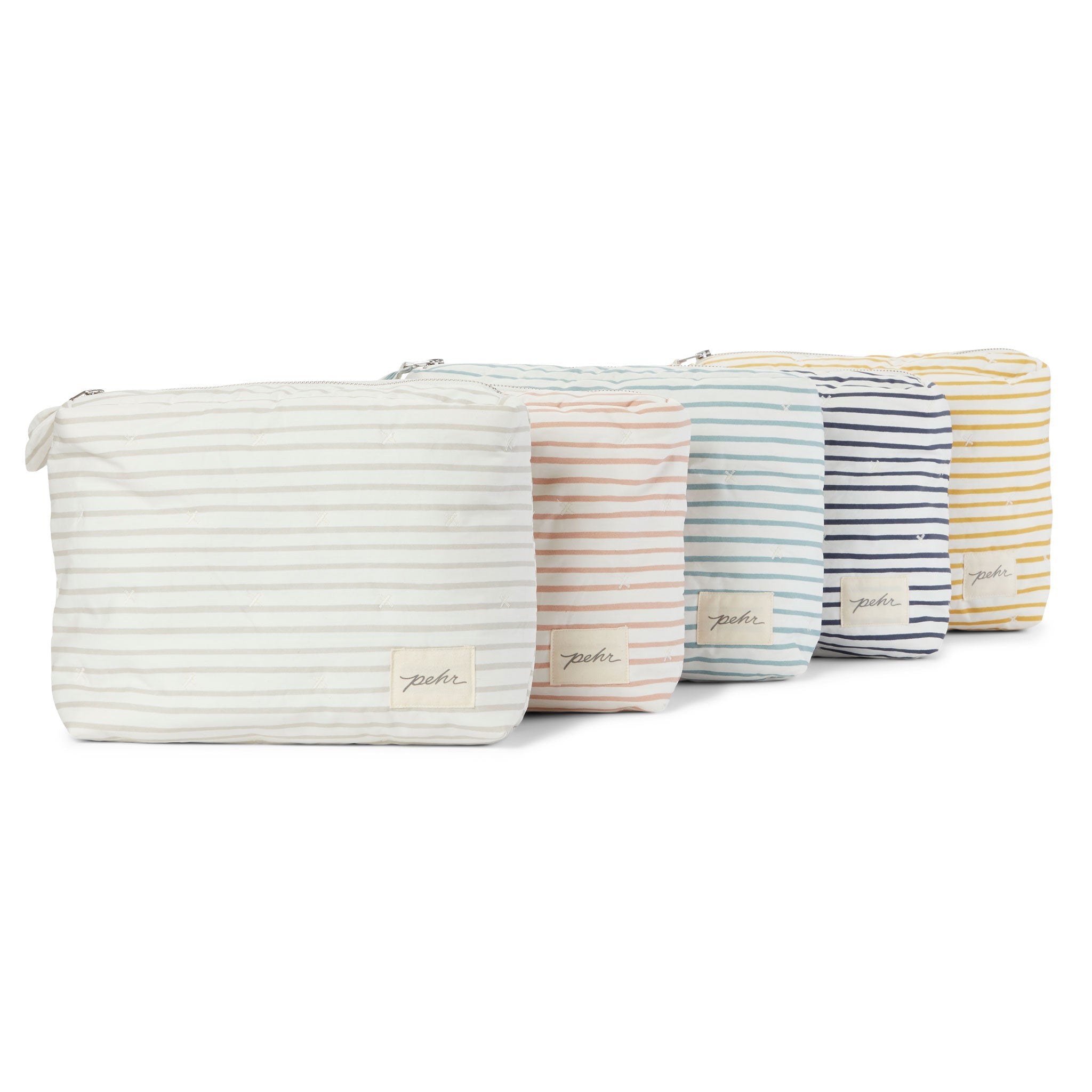 Pehr-On The Go Pouch-Stripes Away Rose Pink Medium-4