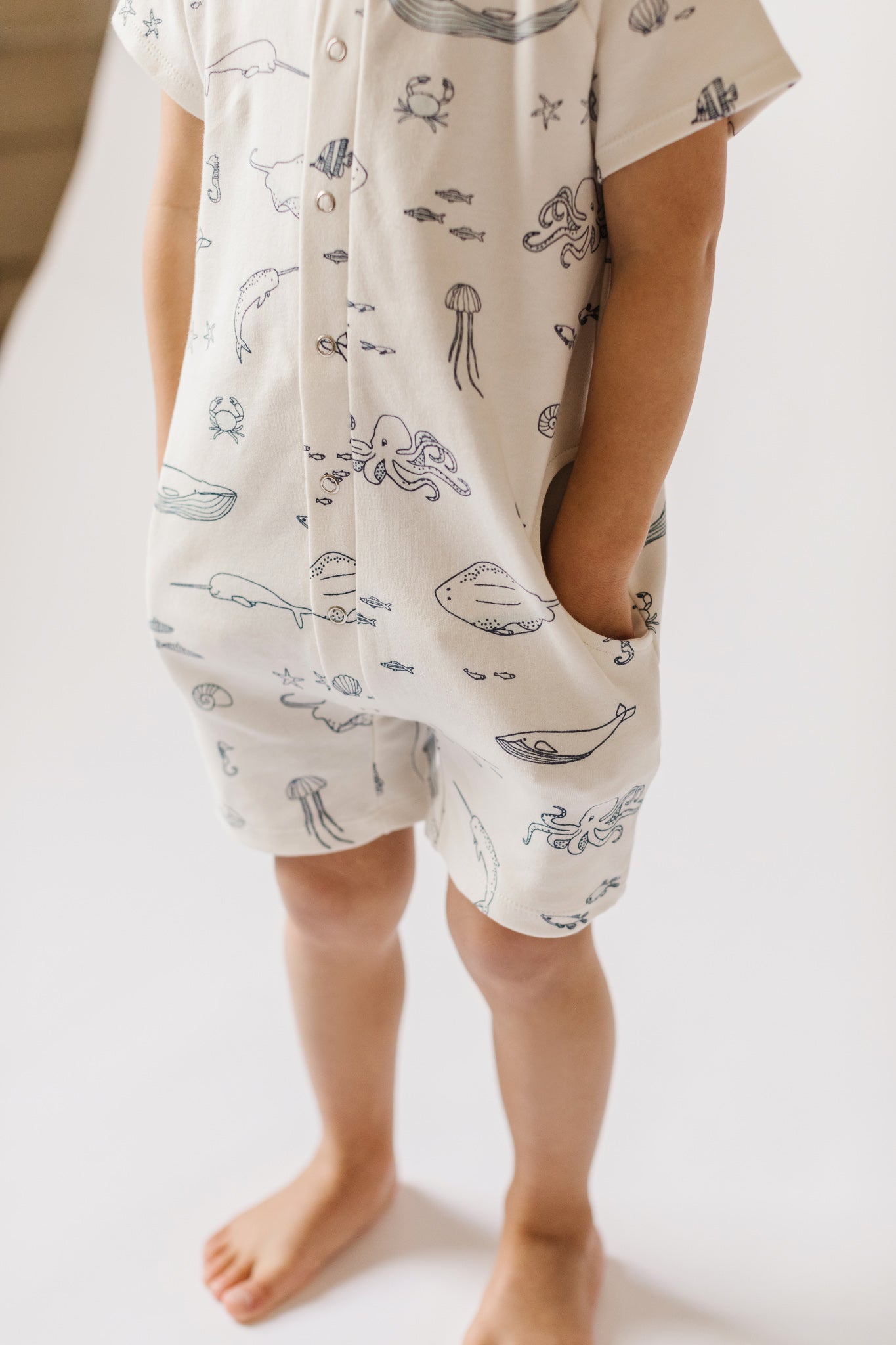 Pehr-Short Sleeve Romper-Life Aquatic-7
