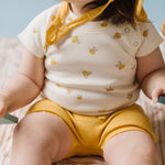 Pehr-Garment Dye Bloomer Short-Soft Marigold-2