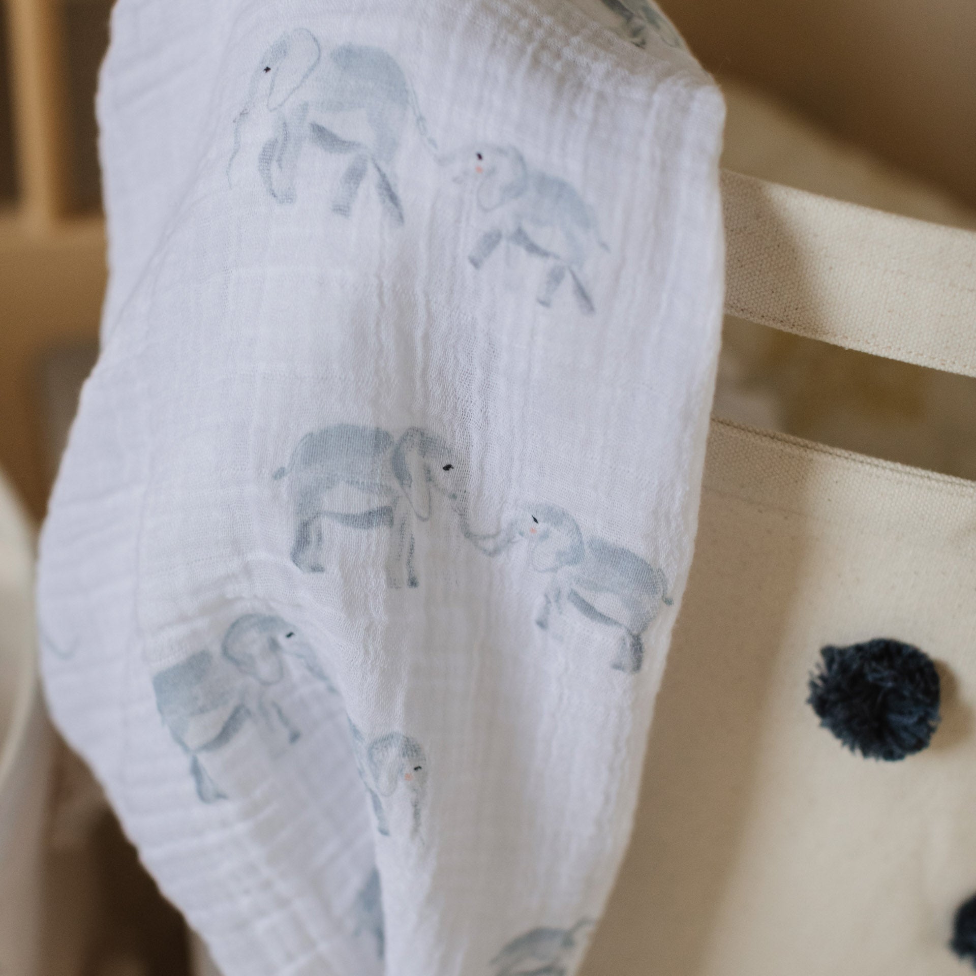 Pehr-Follow Me Swaddle-Follow Me Elephant-2