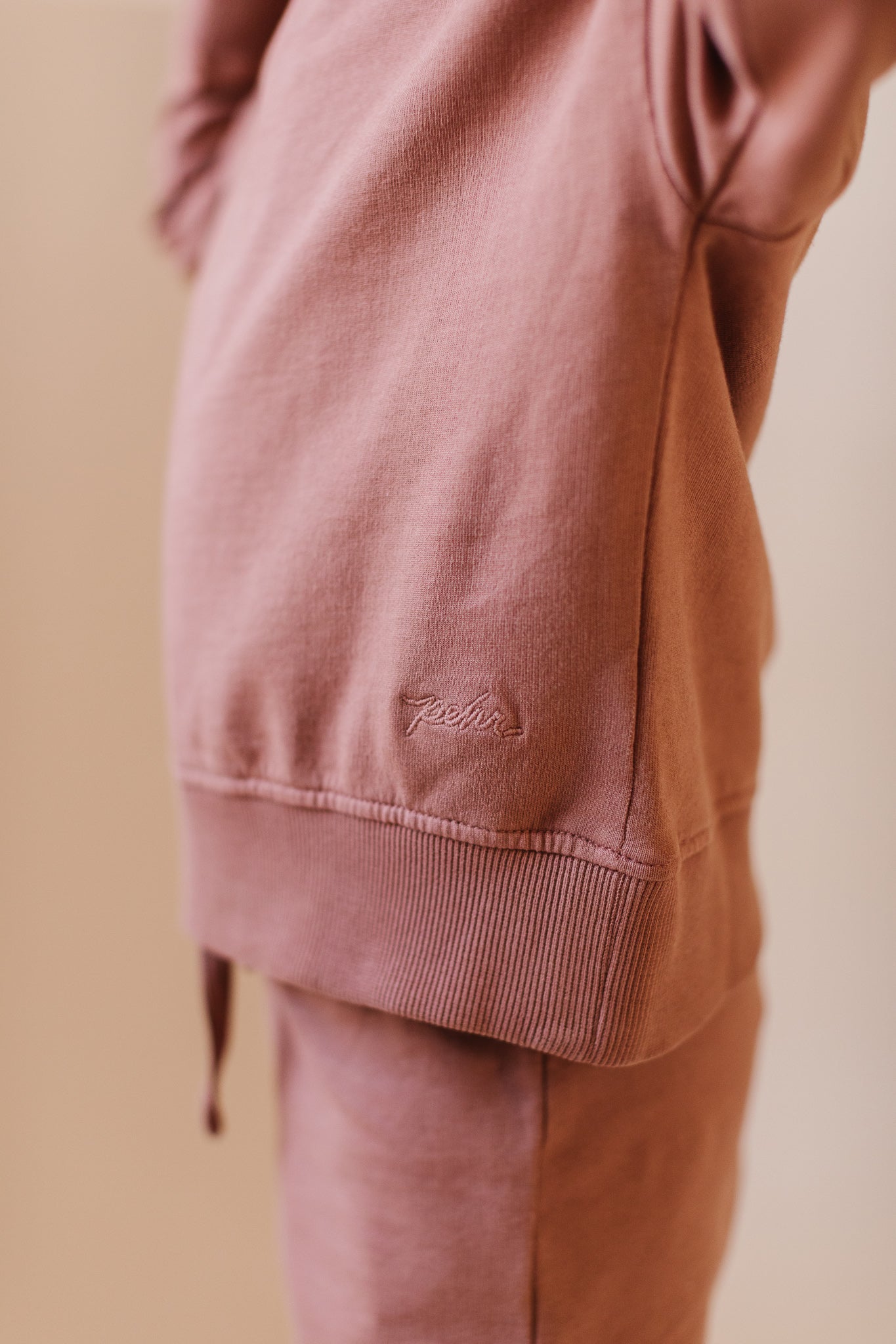 Pehr-French Terry Sweatshirt-Clay-5