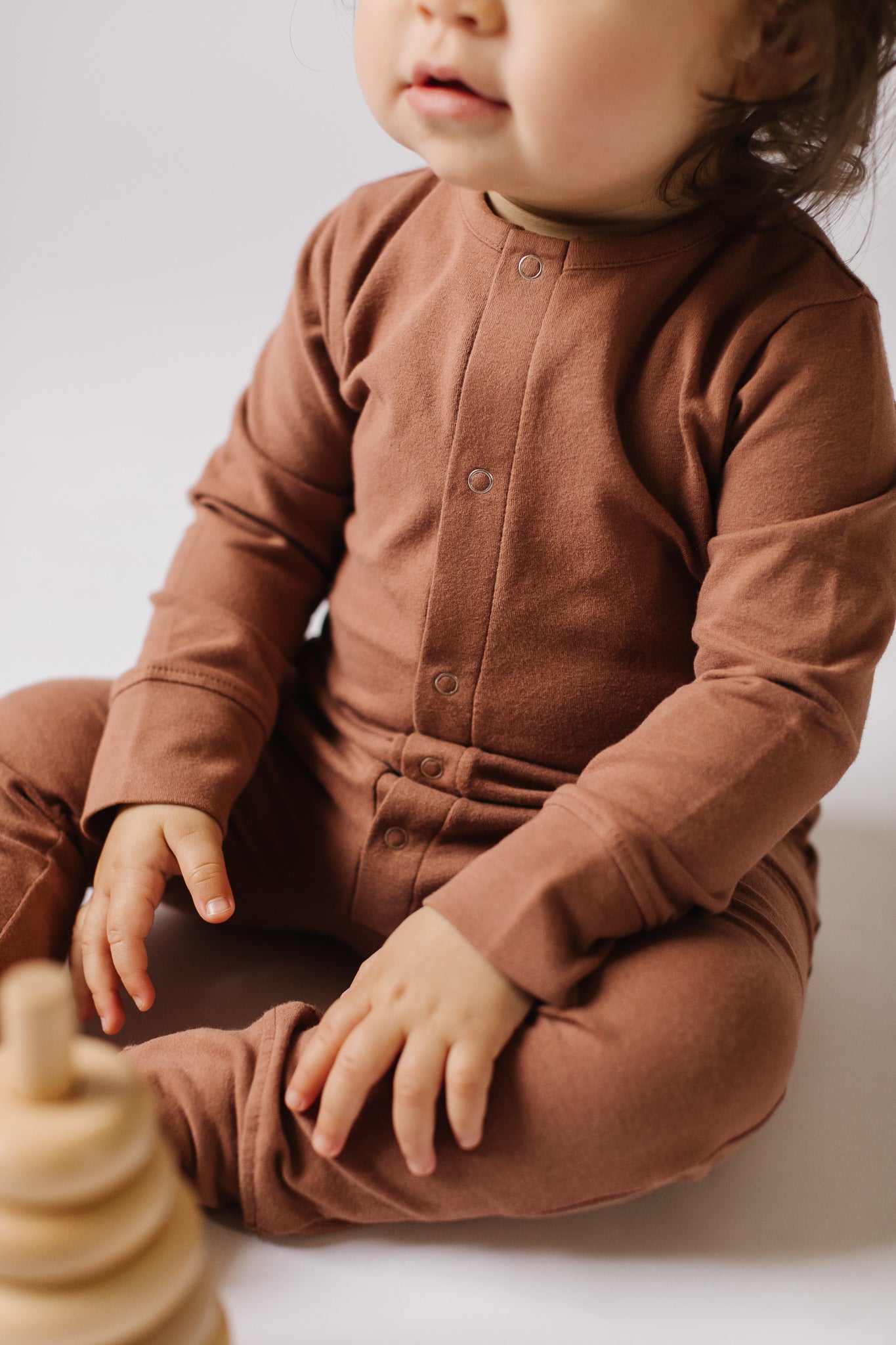 Pehr-Essentials Romper-Soft Clay-4