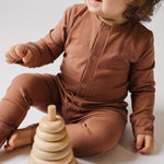 Pehr-Essentials Romper-Soft Clay-2