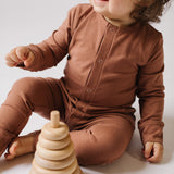 Pehr-Essentials Romper-Soft Clay-2