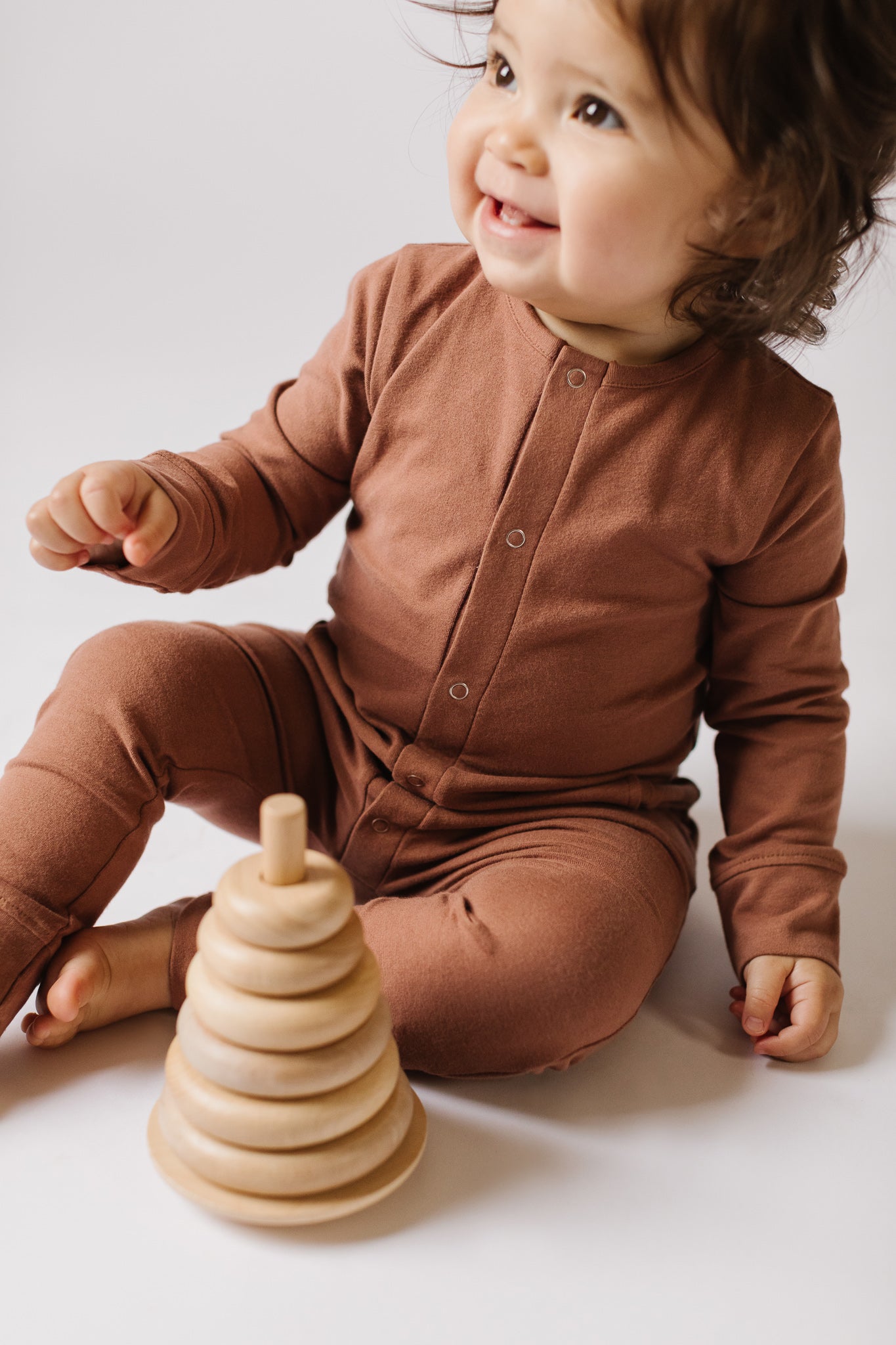 Pehr-Essentials Romper-Soft Clay-2