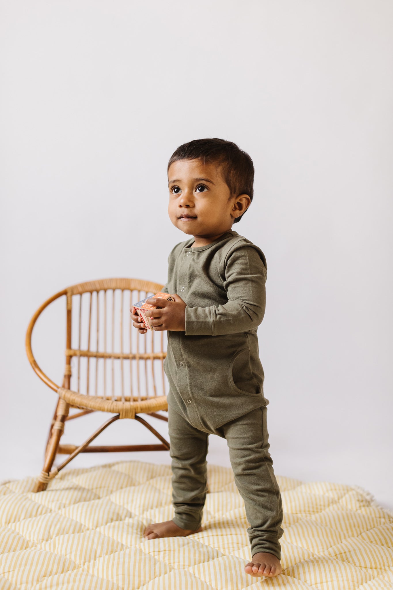 Pehr-Essentials Romper-Olive-3