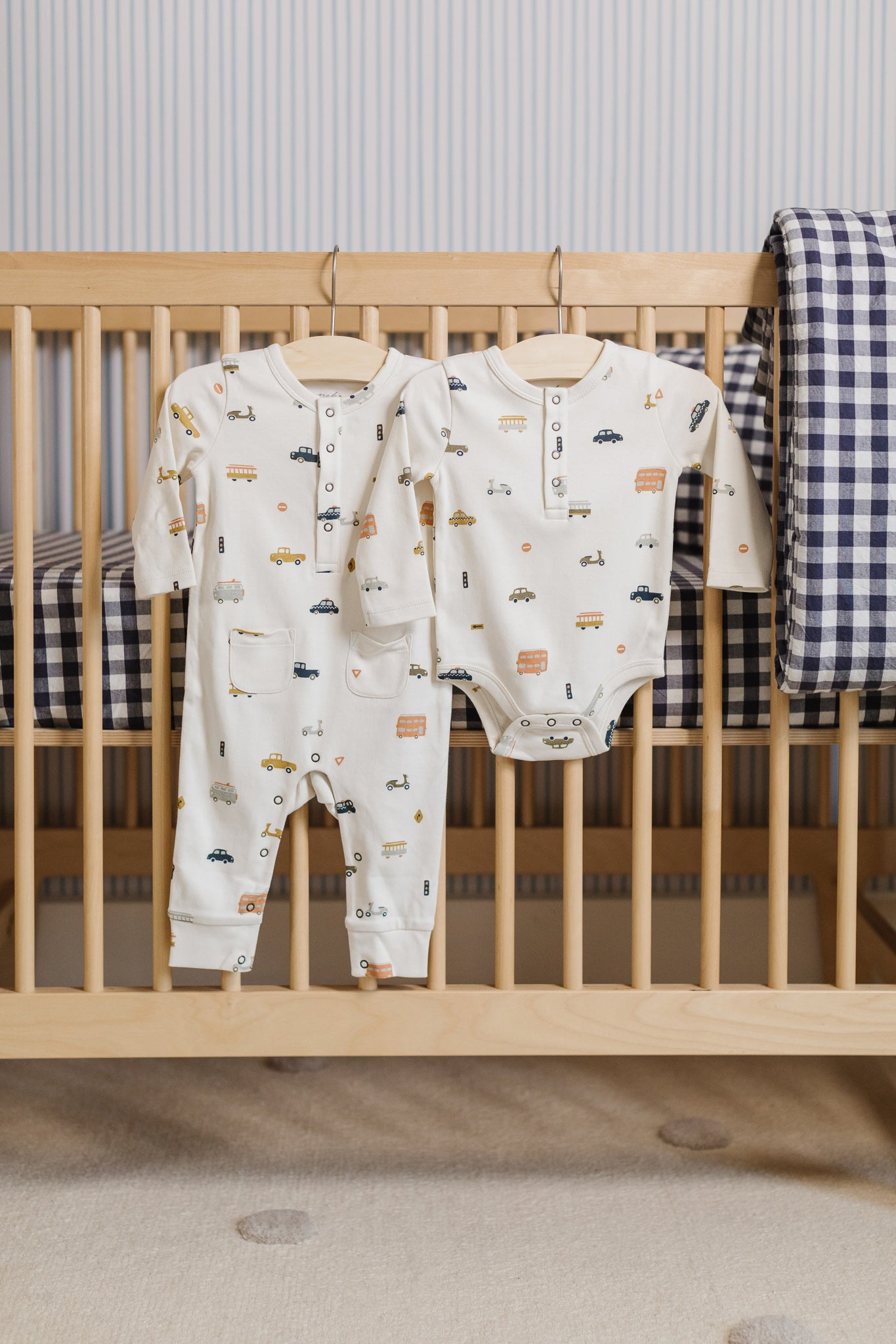 Pehr-Henley Patch Pocket Romper-Rush Hour-5