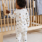 Pehr-Henley Patch Pocket Romper-Rush Hour-3