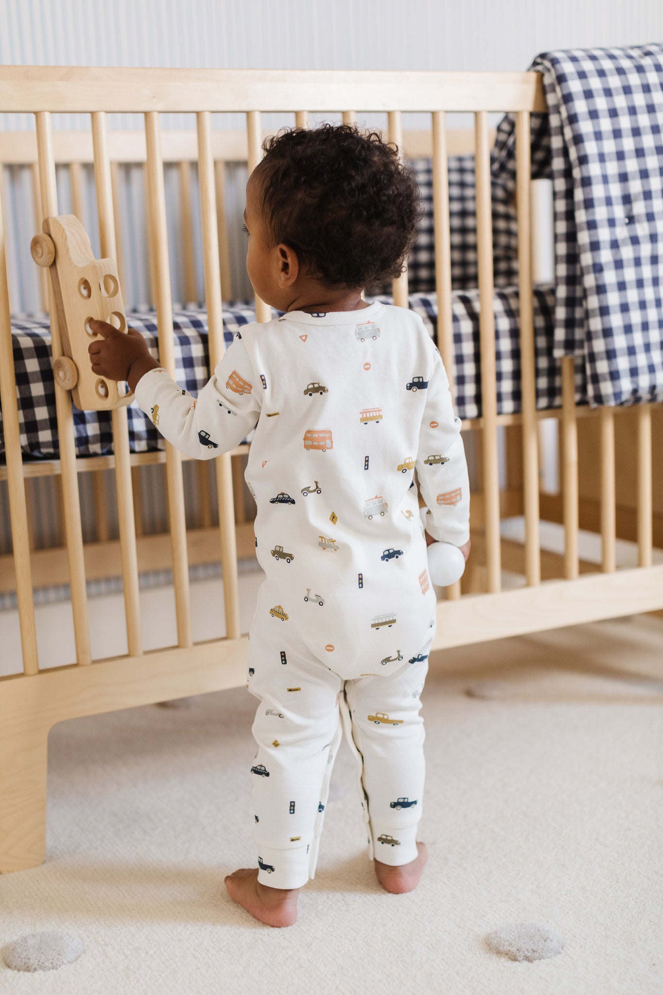 Pehr-Henley Patch Pocket Romper-Rush Hour-3