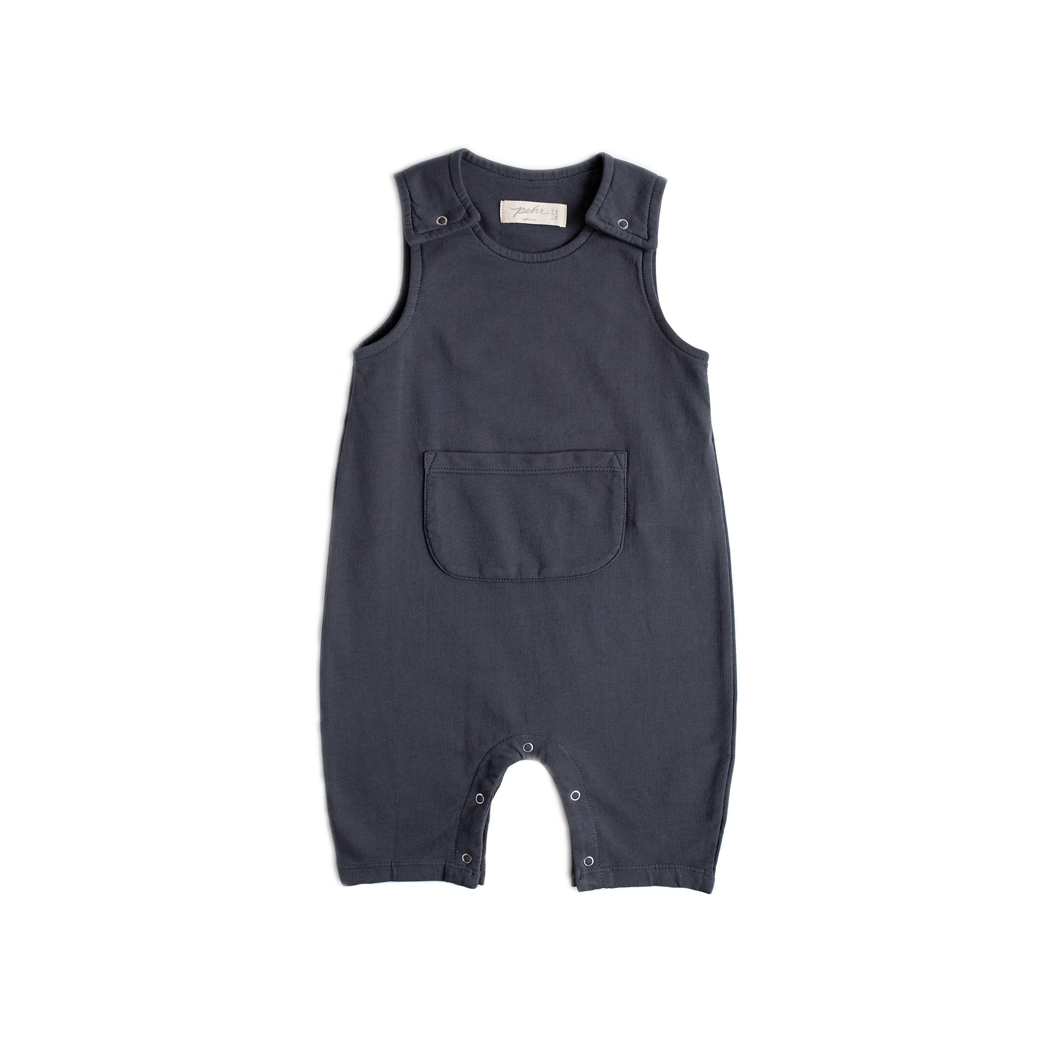 French Terry Overalls Overalls Pehr Canada Ink Blue 0 - 3 mos. 