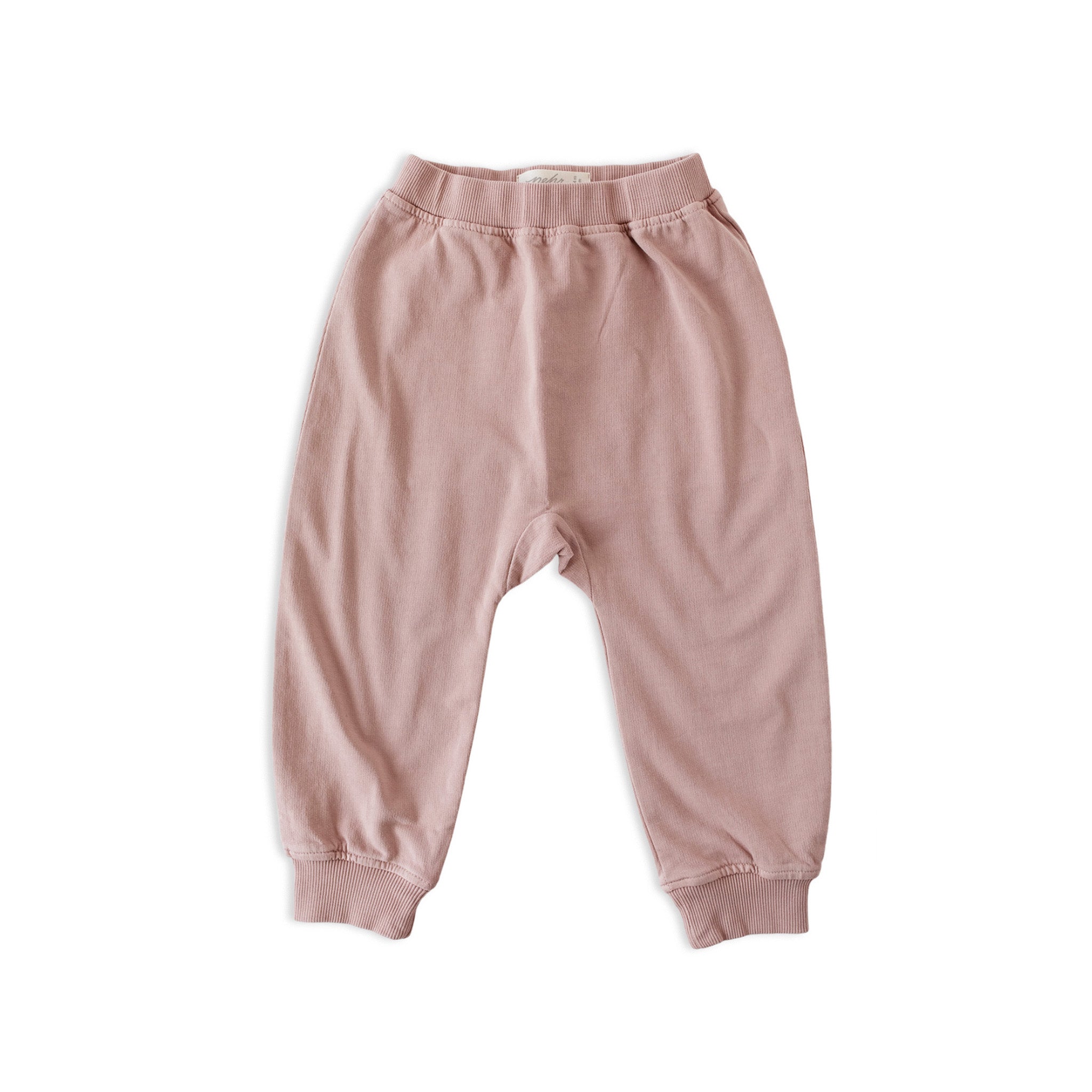 Pehr-French Terry Harem Pant-Soft Peony-1
